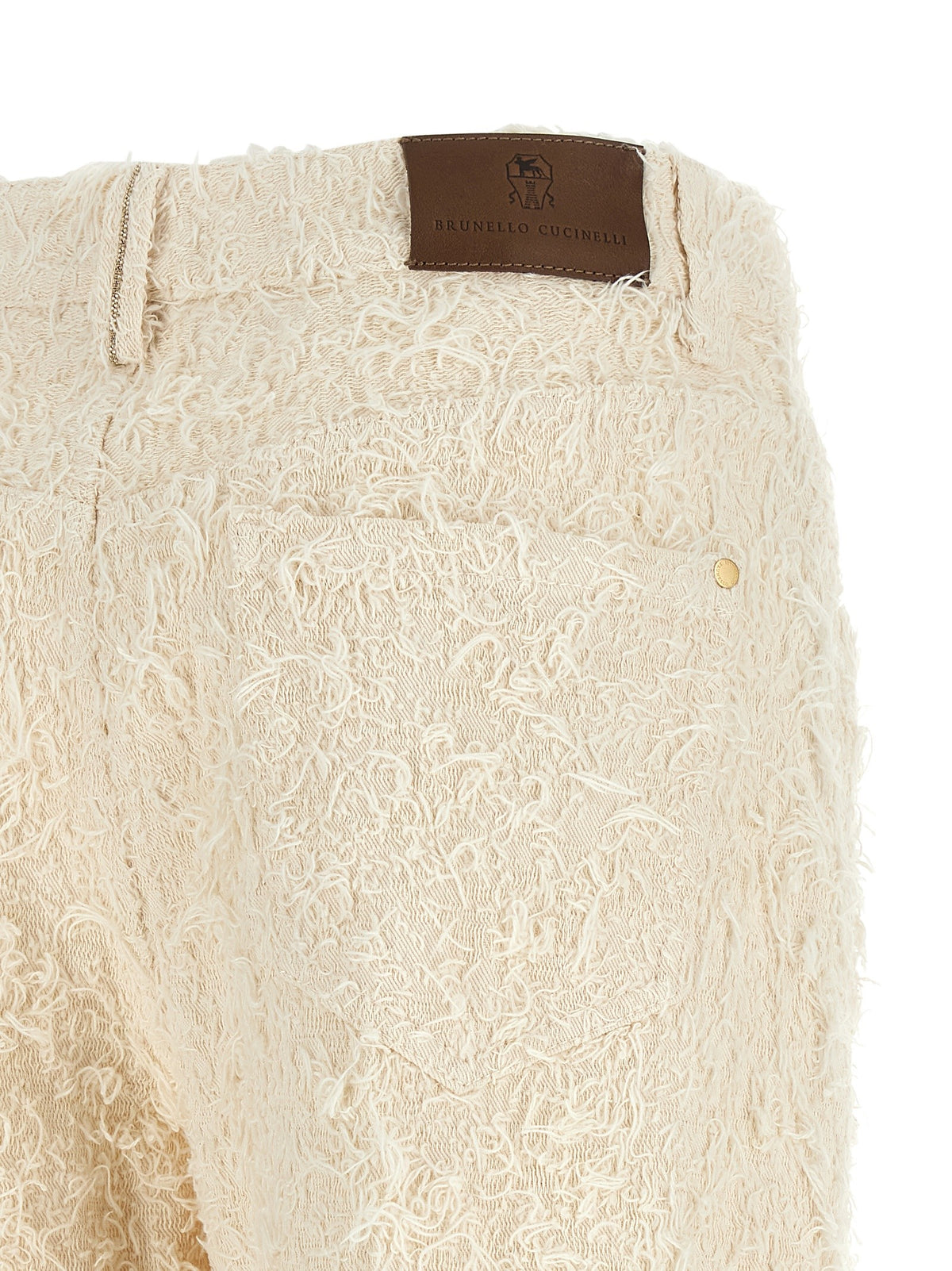 Brunello Cucinelli Contemporary Square Pants Beige, view 4
