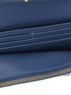 Fendi Continental Baguette Wallet on Chain Blue