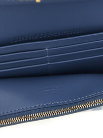 Fendi Continental Baguette Wallet on Chain Blue