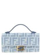 Fendi Continental Baguette Wallet on Chain Blue