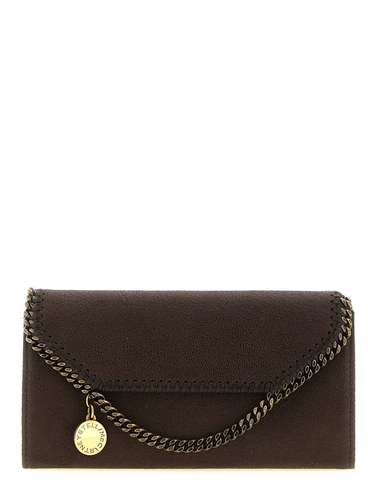 Stella McCartney Continental Falabella Wallet on Chain Brown