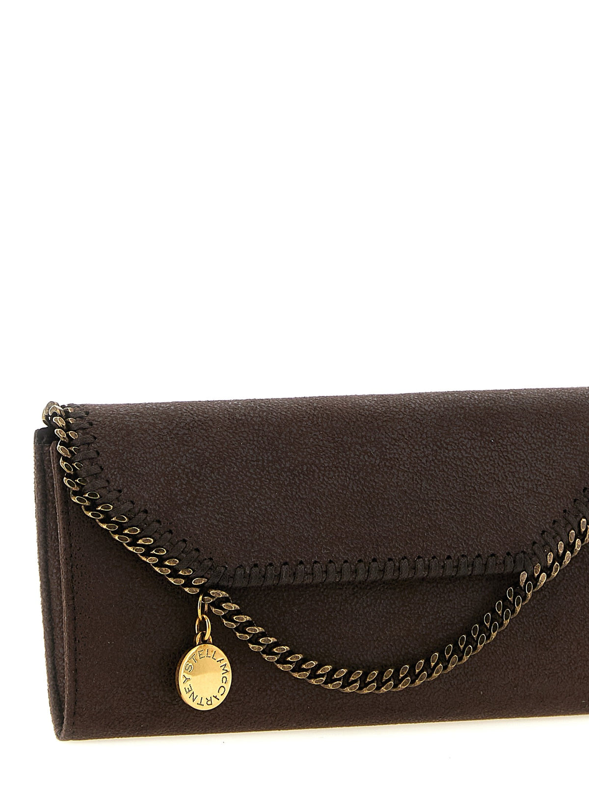 Stella McCartney Continental Falabella Wallet on Chain Brown