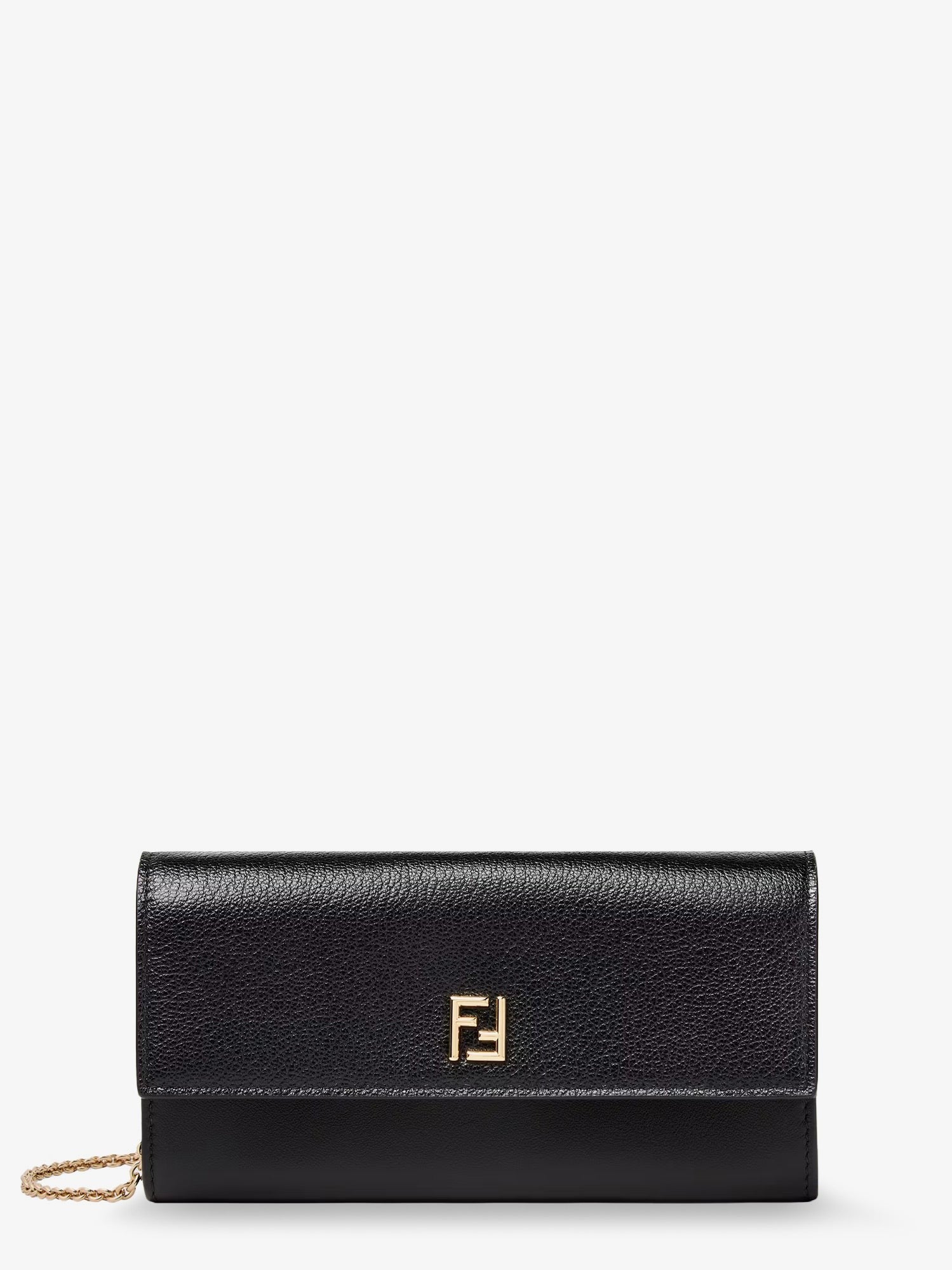 Fendi Women's Continental Leather Crossbody Bag Black