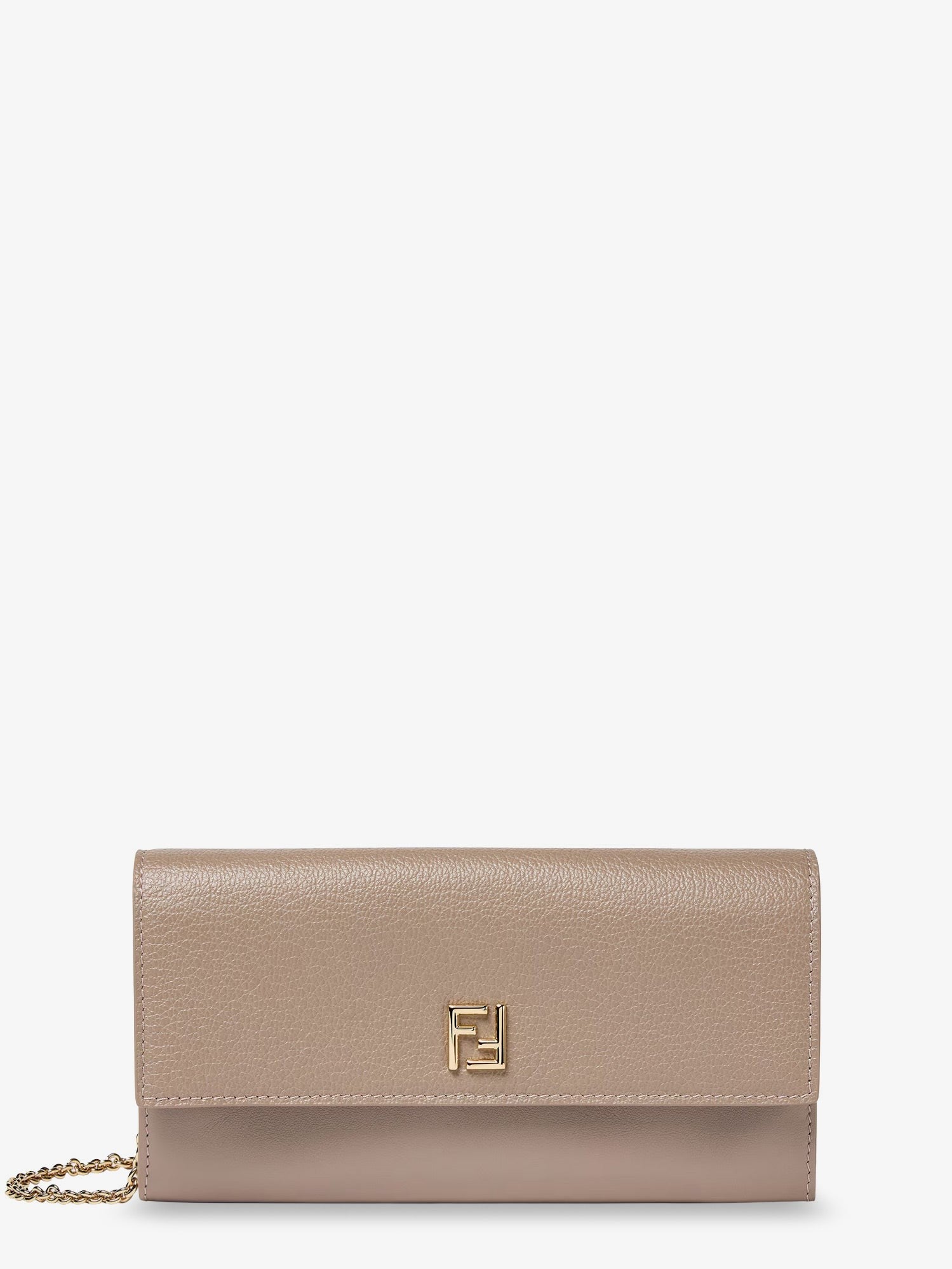 Fendi Women's Continental Leather Crossbody Bag Gold