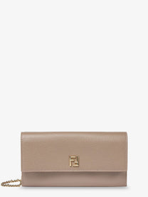 Fendi Women's Continental Leather Crossbody Bag Gold