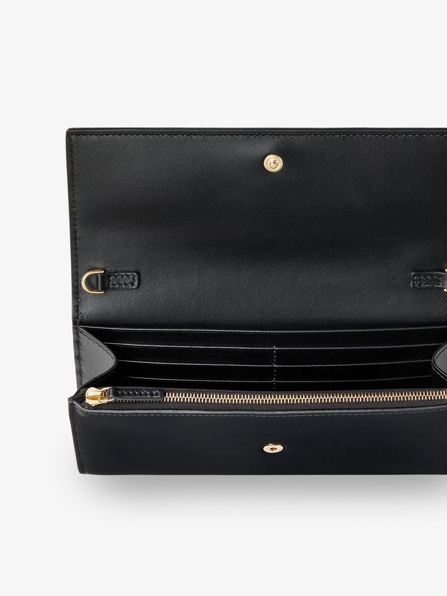 Fendi Women's Continental Leather Crossbody Bag Black