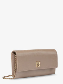 Fendi Women's Continental Leather Crossbody Bag Gold