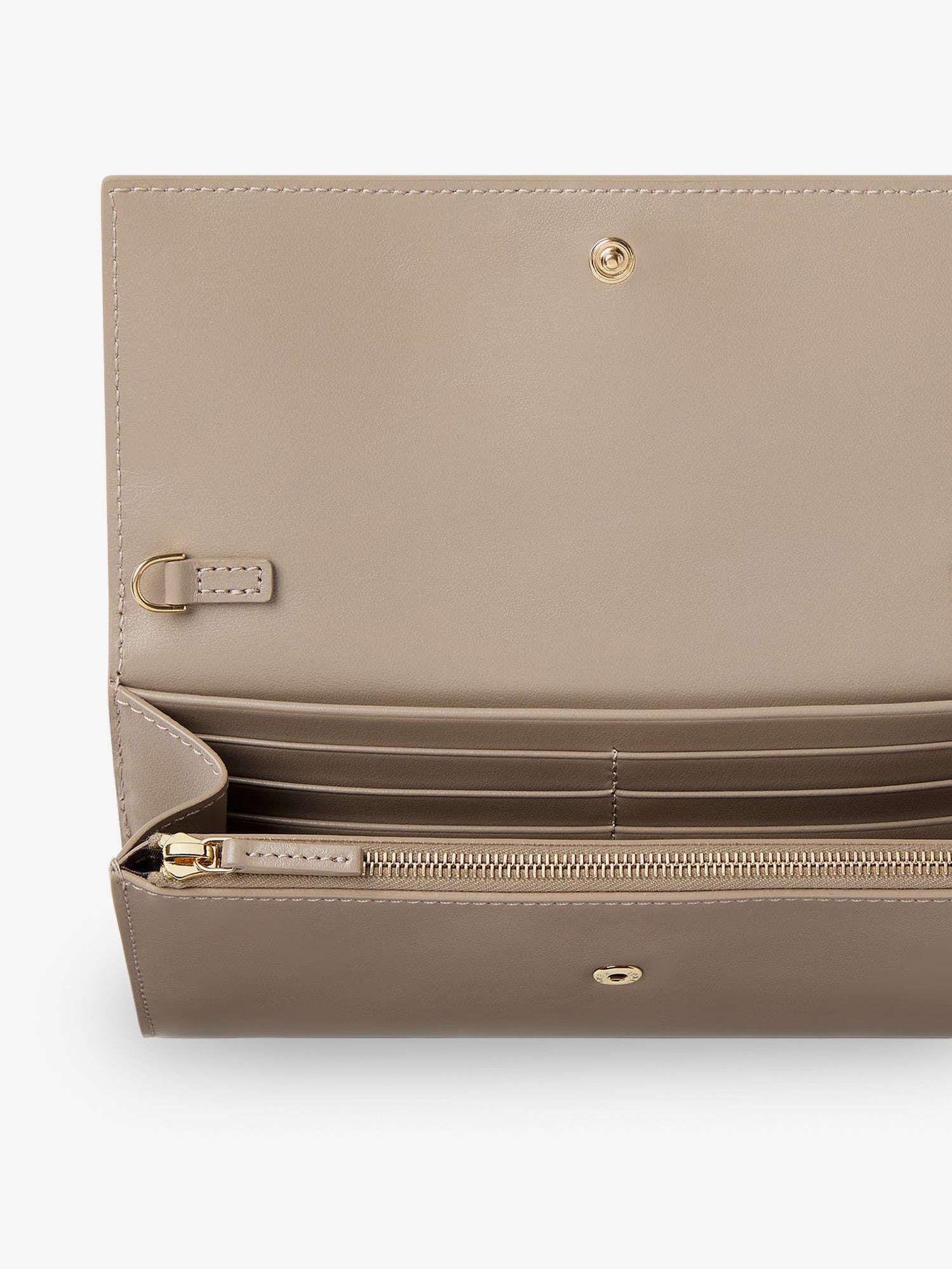 Fendi Women's Continental Leather Crossbody Bag Gold