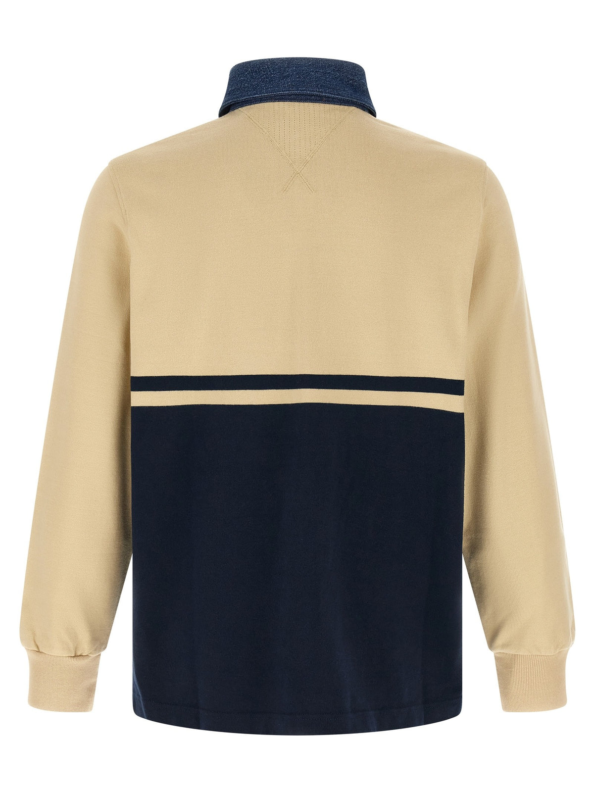 JW Anderson Contrast Collar Polo Shirt Gold