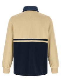 JW Anderson Contrast Collar Polo Shirt Gold