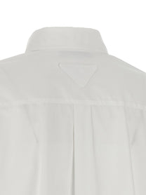 PRADA Contrast Cuffs Shirt White