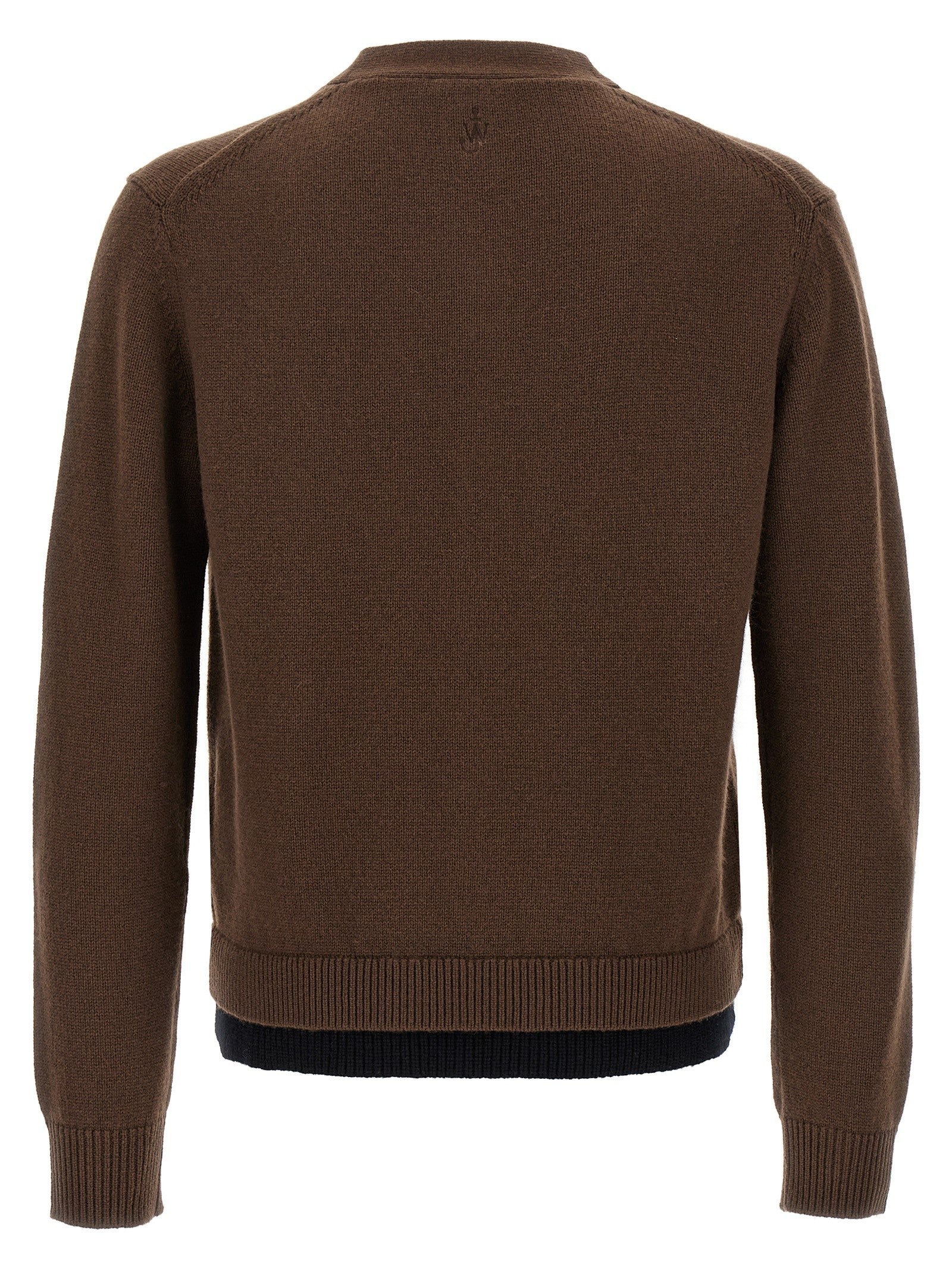 JW Anderson Contrast Layered Cardigan Brown