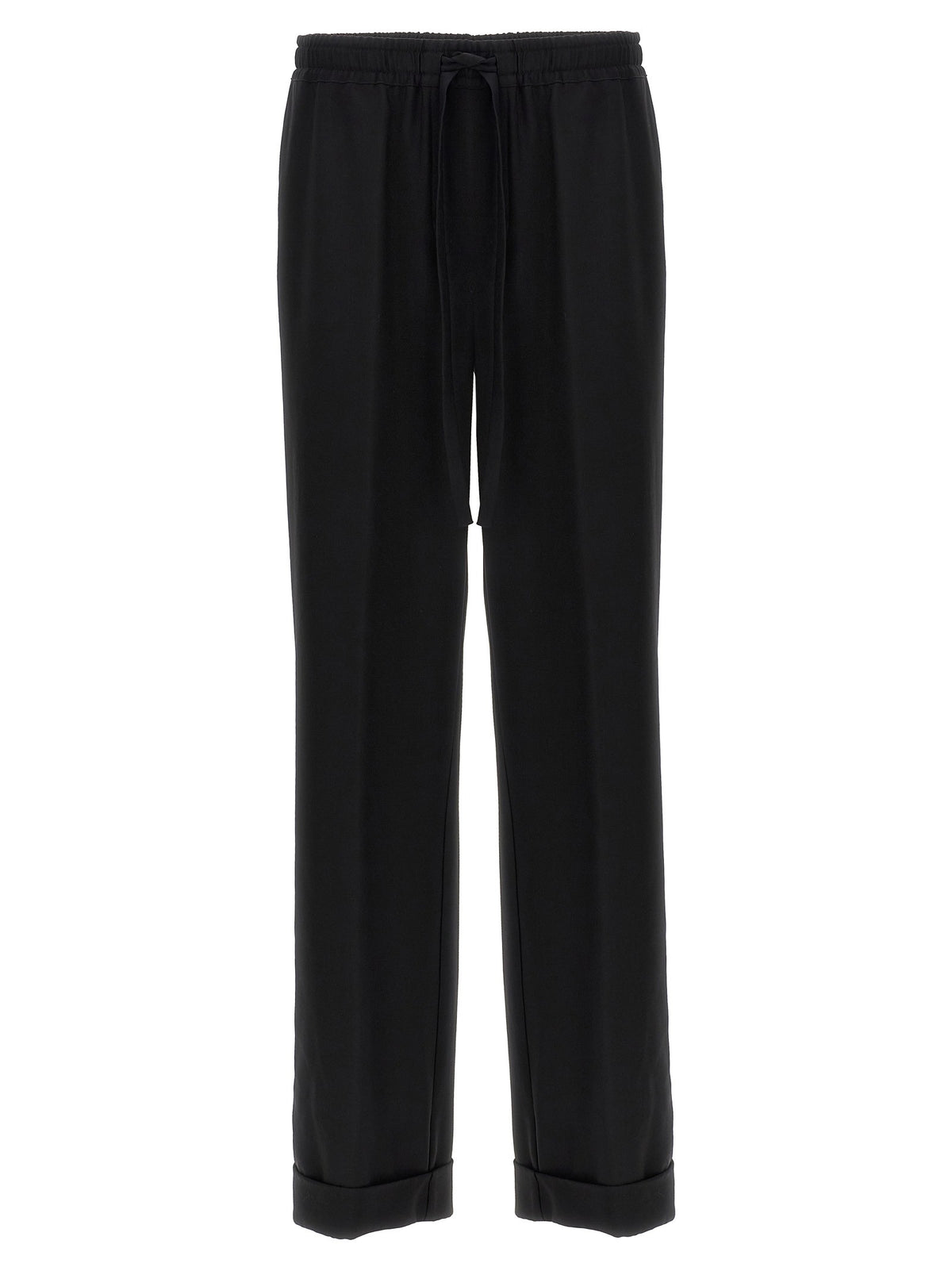 Dolce &amp; Gabbana Contrast Piping Pants Black