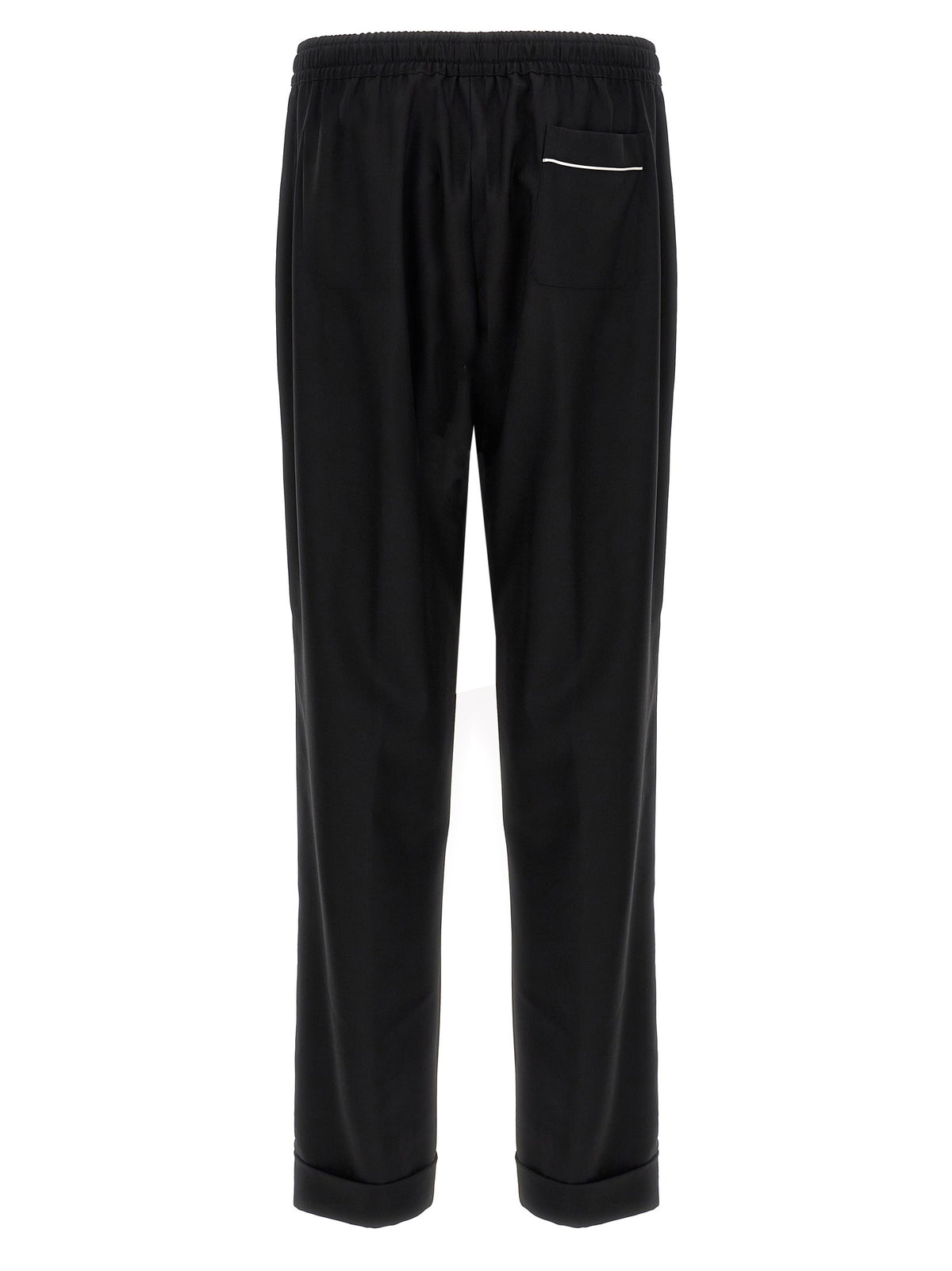 Dolce &amp; Gabbana Contrast Piping Pants Black