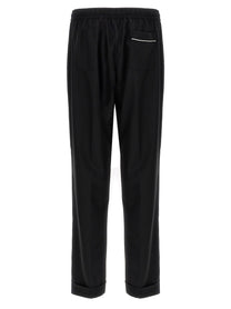 Dolce &amp; Gabbana Contrast Piping Pants Black