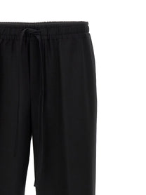 Dolce &amp; Gabbana Contrast Piping Pants Black