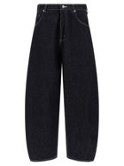 Comme Des Garҫons Homme Contrast Stitching Jeans Blue