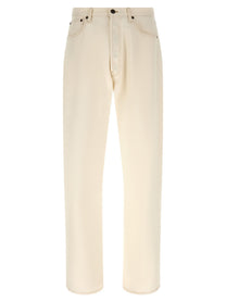 PRADA Contrast Stitching Jeans White