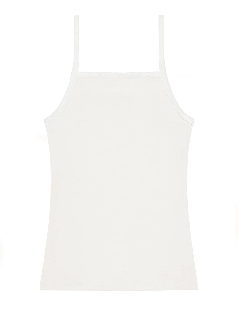 courrèges Women's Contrasting Tank Top White, view 3