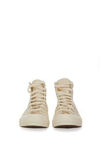 Converse unisex sneaker white cream-colored high-top sneaker with classic laces and rubber sole