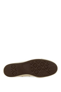 Converse unisex sneaker white showing classic brown rubber sole with diamond-patterned tread and cream midsole