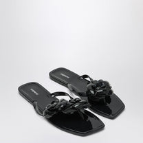 Coperni - Coperni Black silicone Flower flip-flops - Sandals