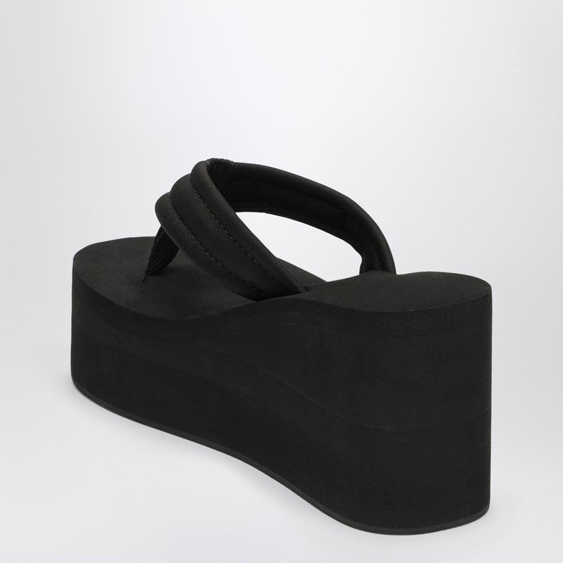 Coperni - Coperni Black wedge sandal with logo - Sandals