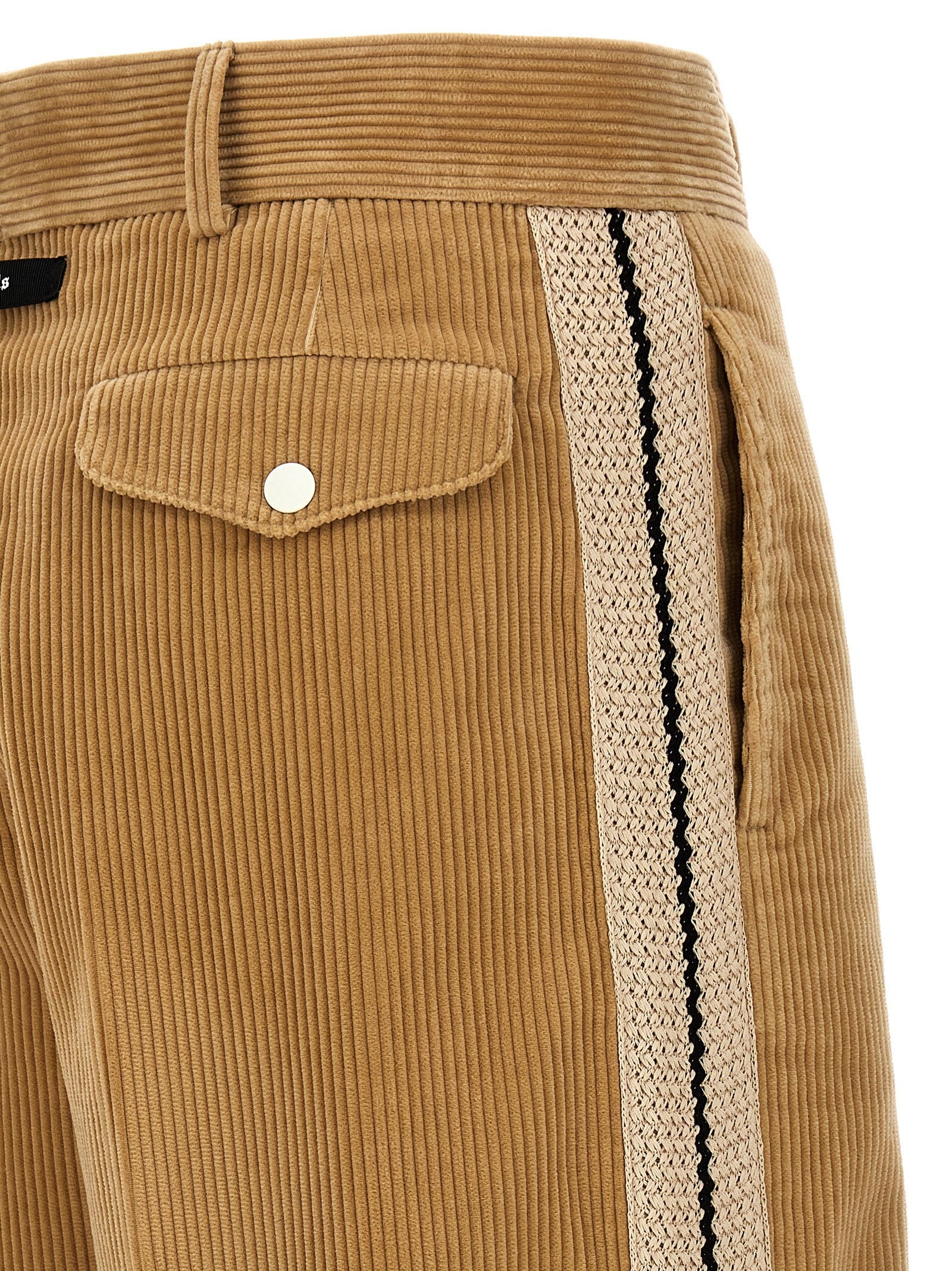 Palm Angels Corduory Suit Tape Pants Beige