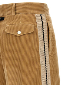 Palm Angels Corduory Suit Tape Pants Beige