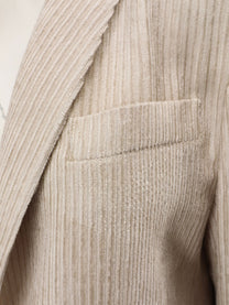 Alysi Women's Corduroy Blazer Gold