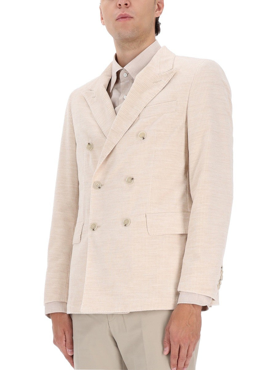 Boss Camel Men's Corduroy Blazer Beige