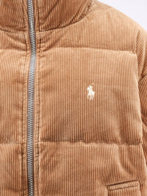 Polo Ralph Lauren Women's Corduroy Down Jacket Beige