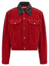 Versace Corduroy Jacket Red