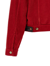 Versace Corduroy Jacket Red