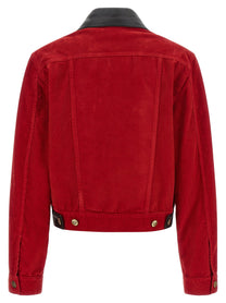 Versace Corduroy Jacket Red