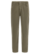 Brunello Cucinelli Corduroy Pants Green
