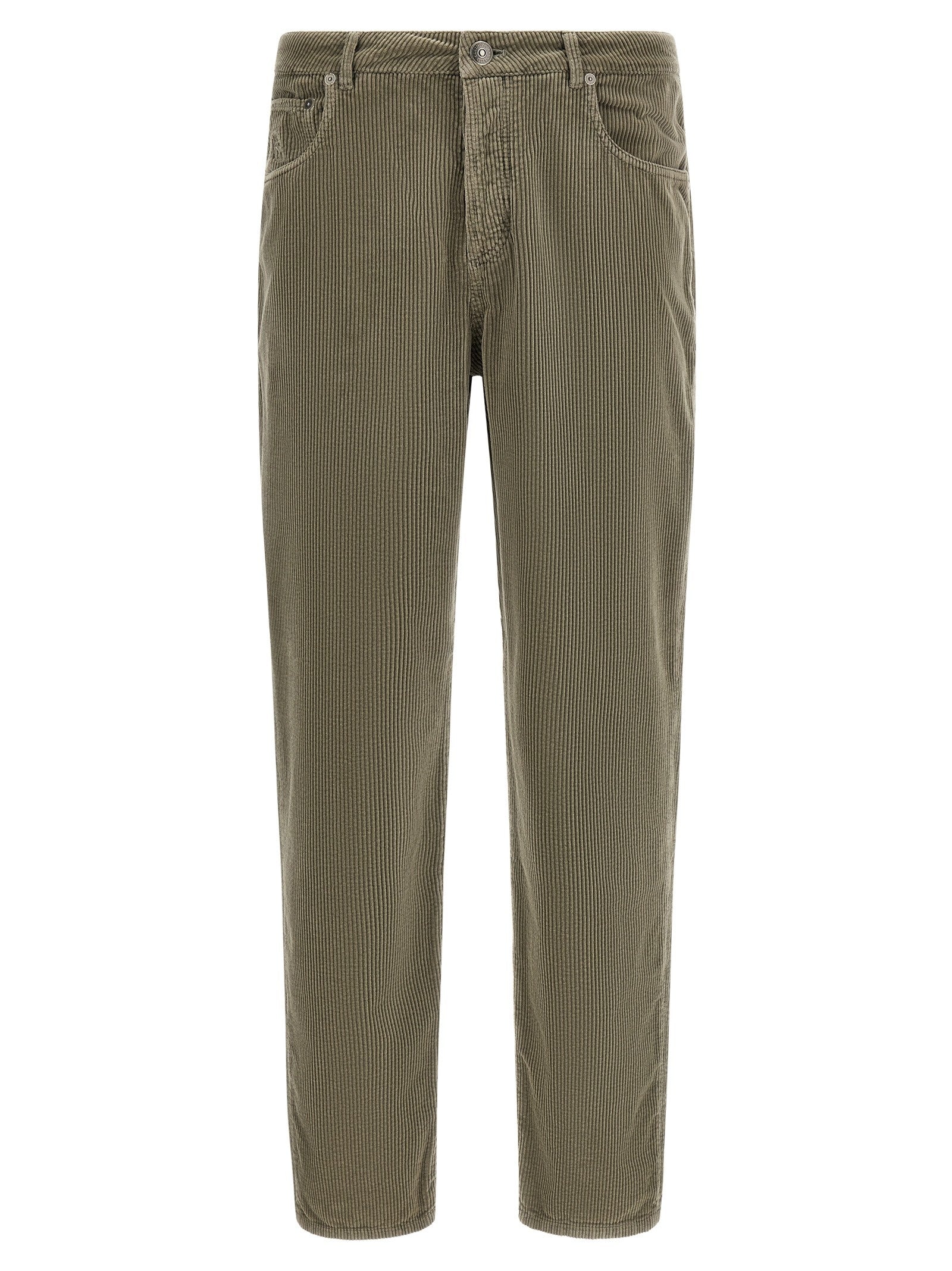 Brunello Cucinelli Corduroy Pants Green