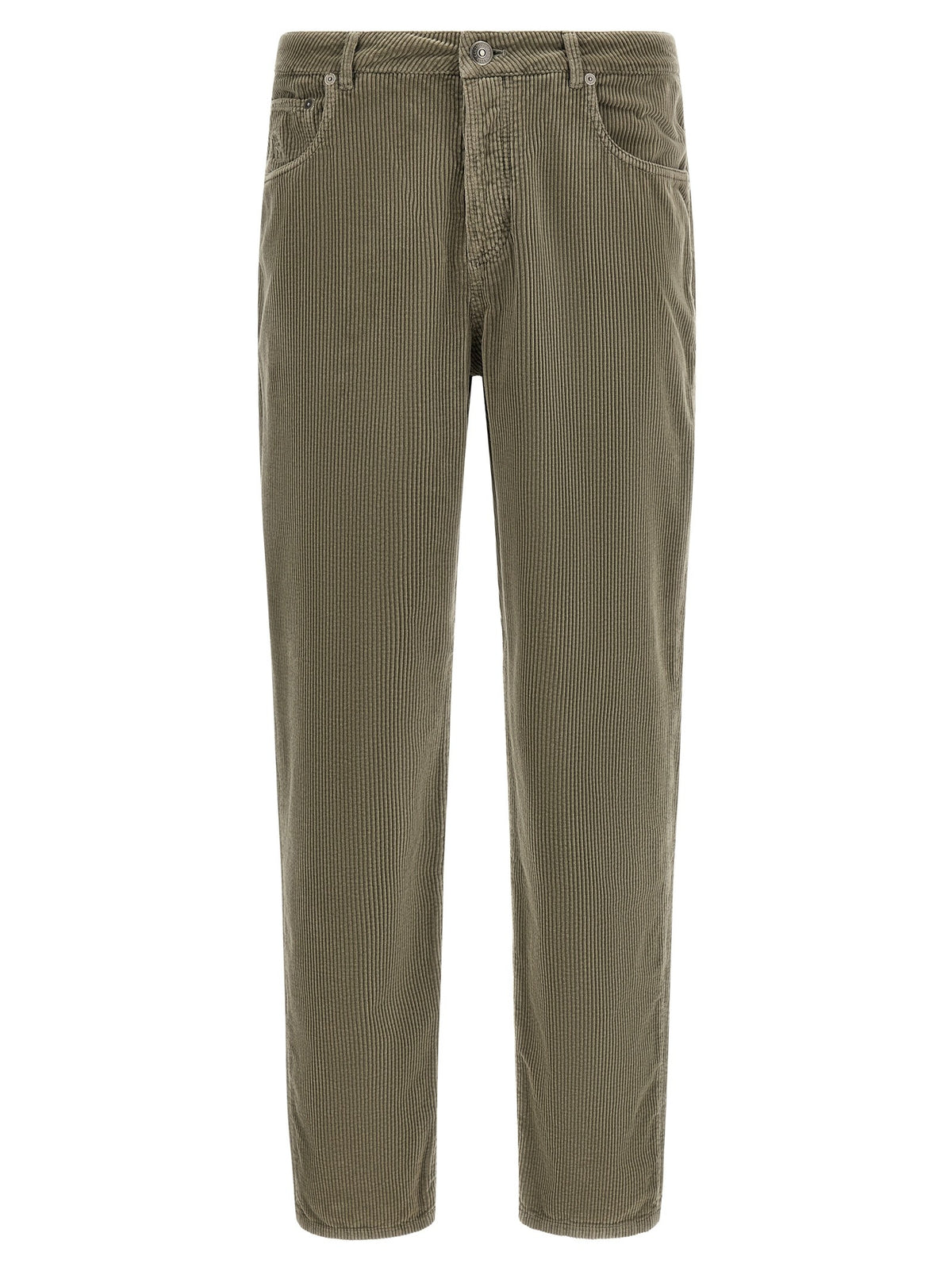 Brunello Cucinelli Corduroy Pants Green