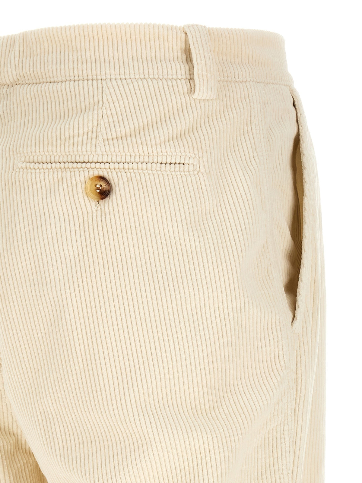 Brunello Cucinelli Corduroy Pants Beige, view 4