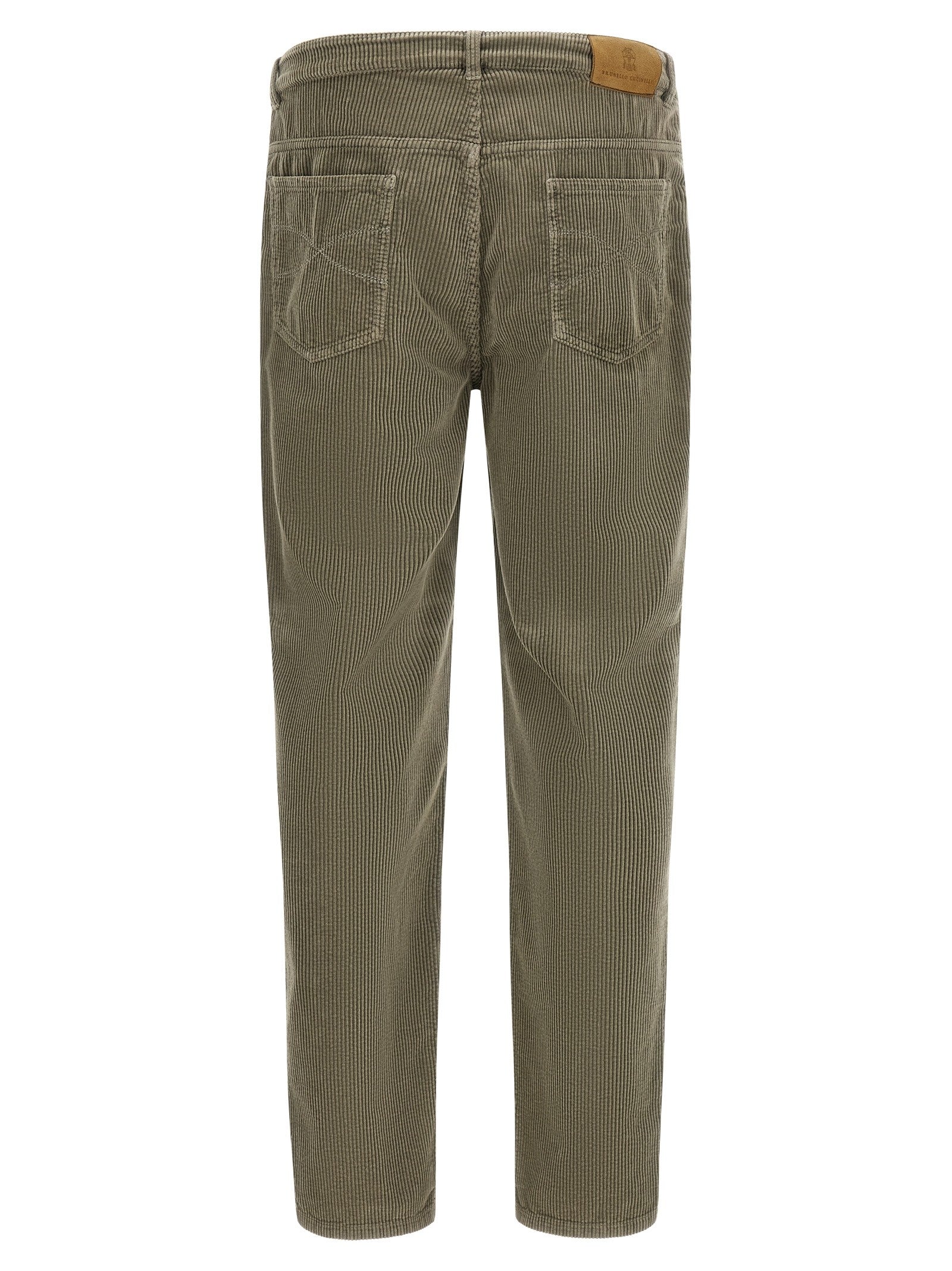 Brunello Cucinelli Corduroy Pants Green
