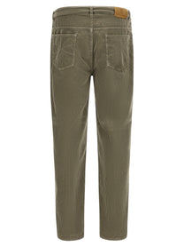 Brunello Cucinelli Corduroy Pants Green