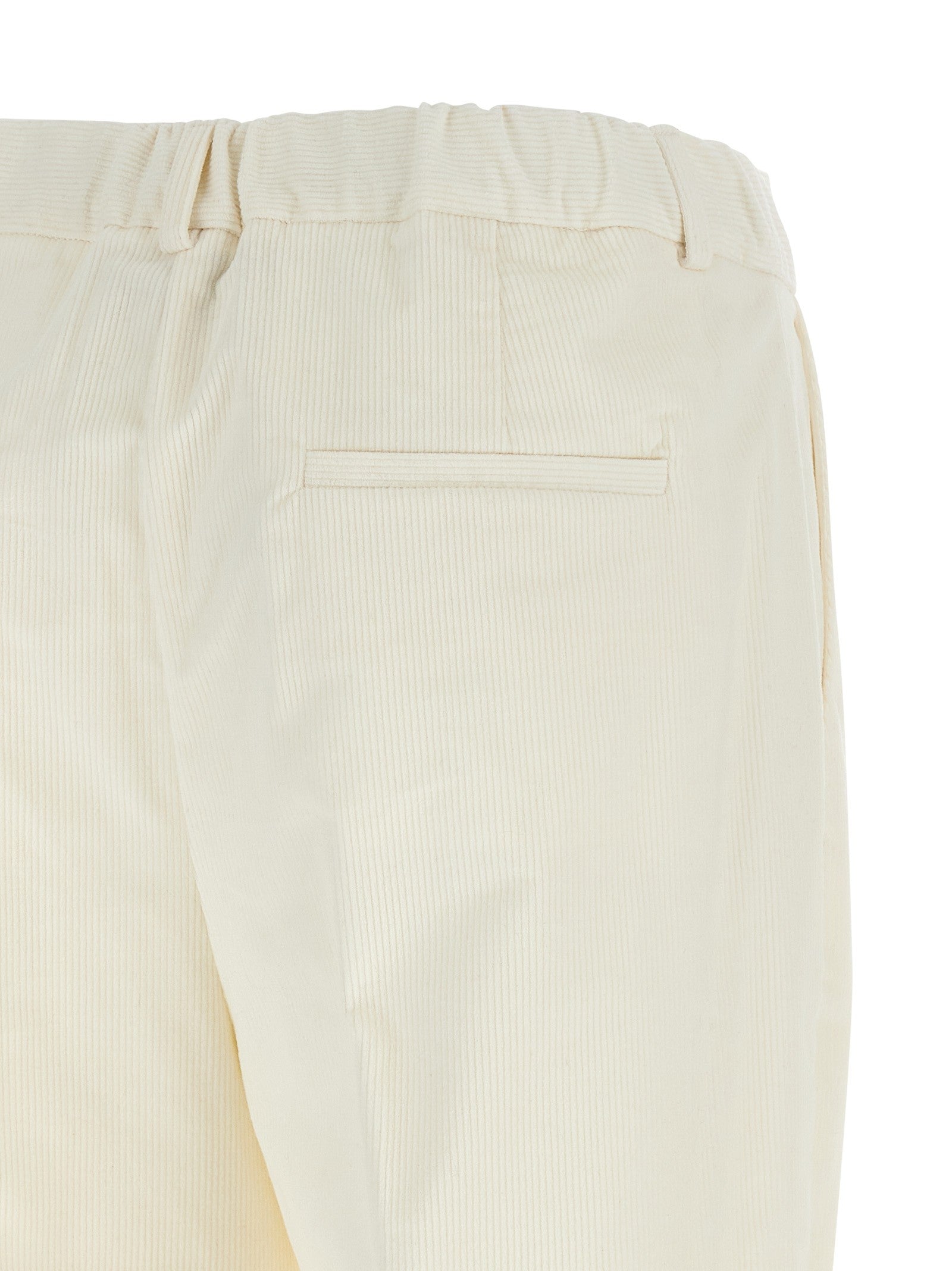 Kiton Corduroy Pants White