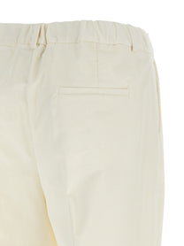 Kiton Corduroy Pants White