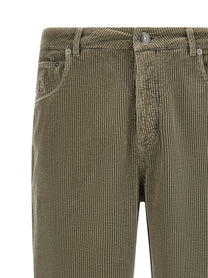Brunello Cucinelli Corduroy Pants Green