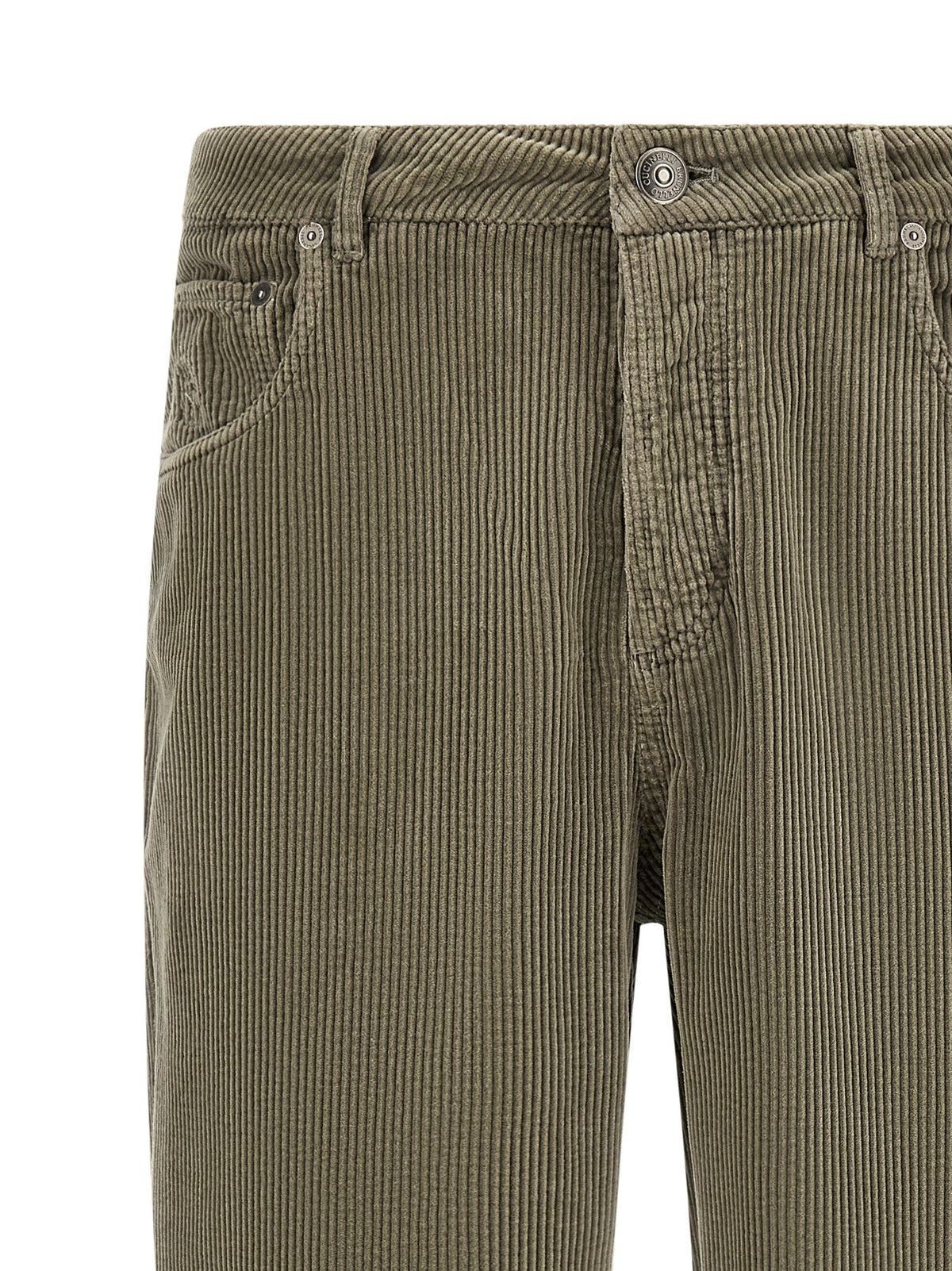 Brunello Cucinelli Corduroy Pants Green, view 3