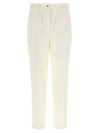 Kiton Corduroy Pants White