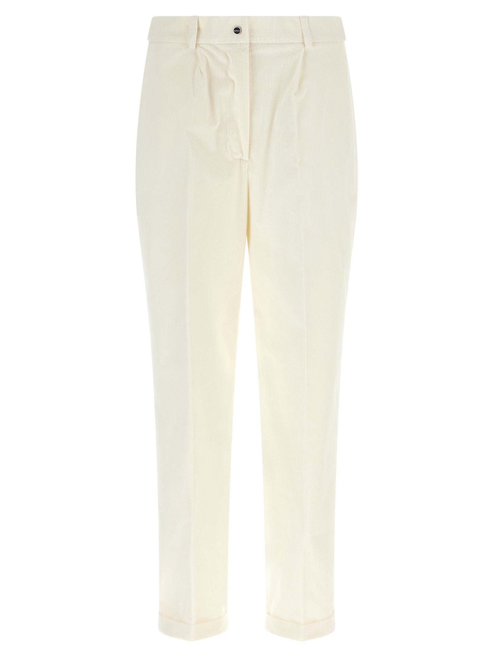 Kiton Corduroy Pants White