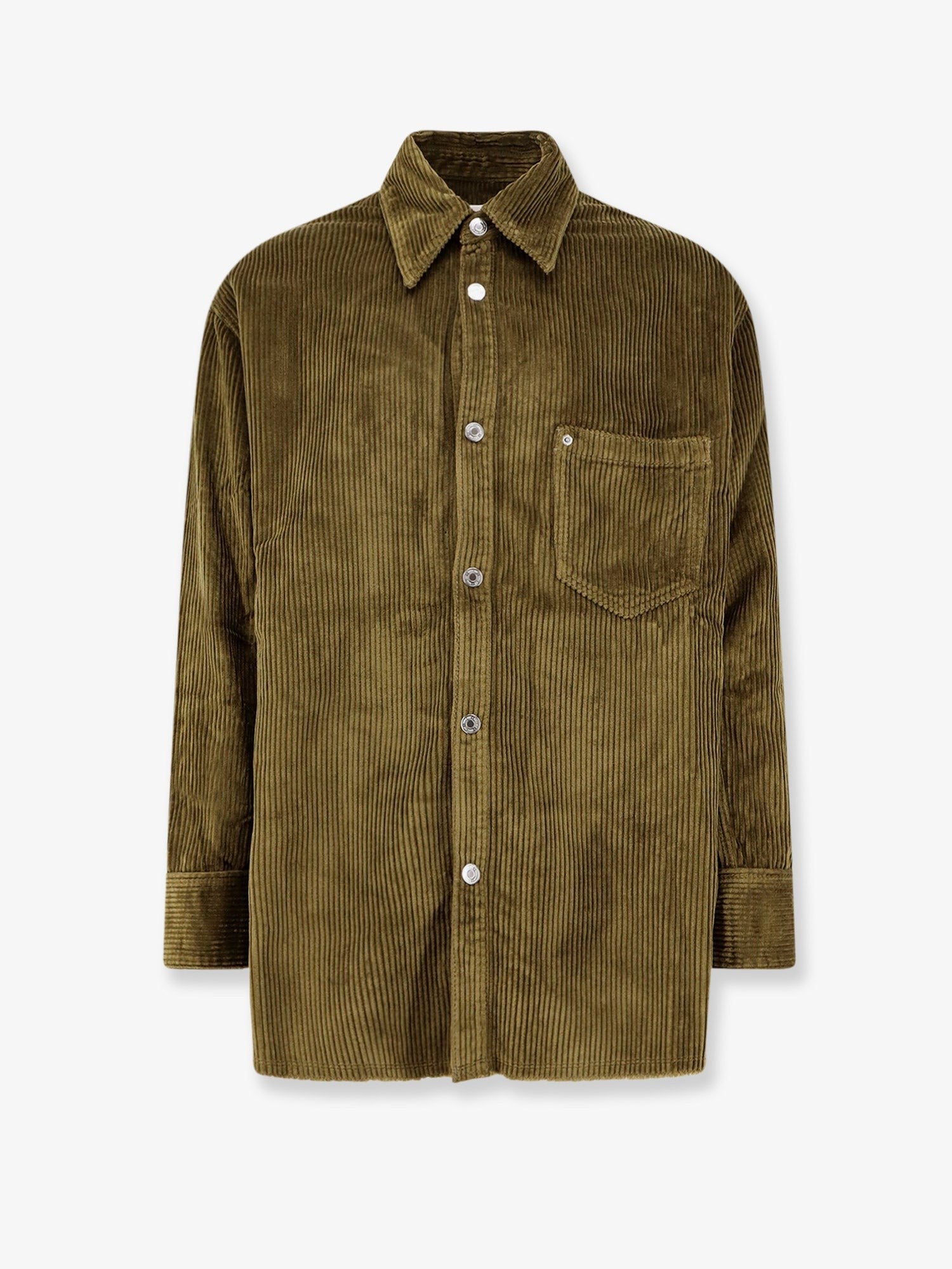 Ami Paris Men's Corduroy Shirt Bronze
