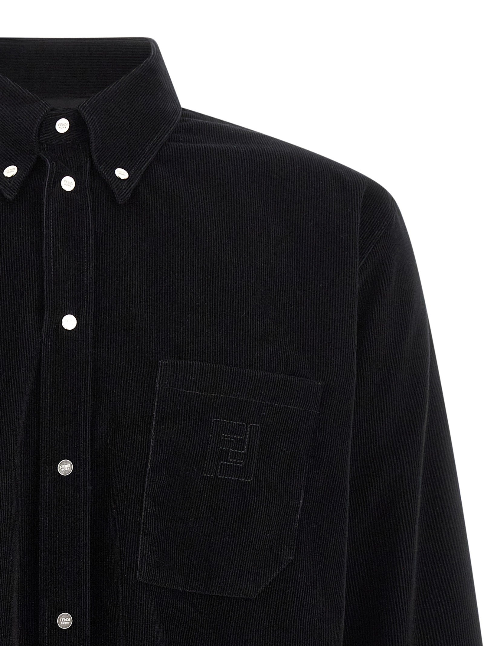 Fendi Corduroy Shirt Black