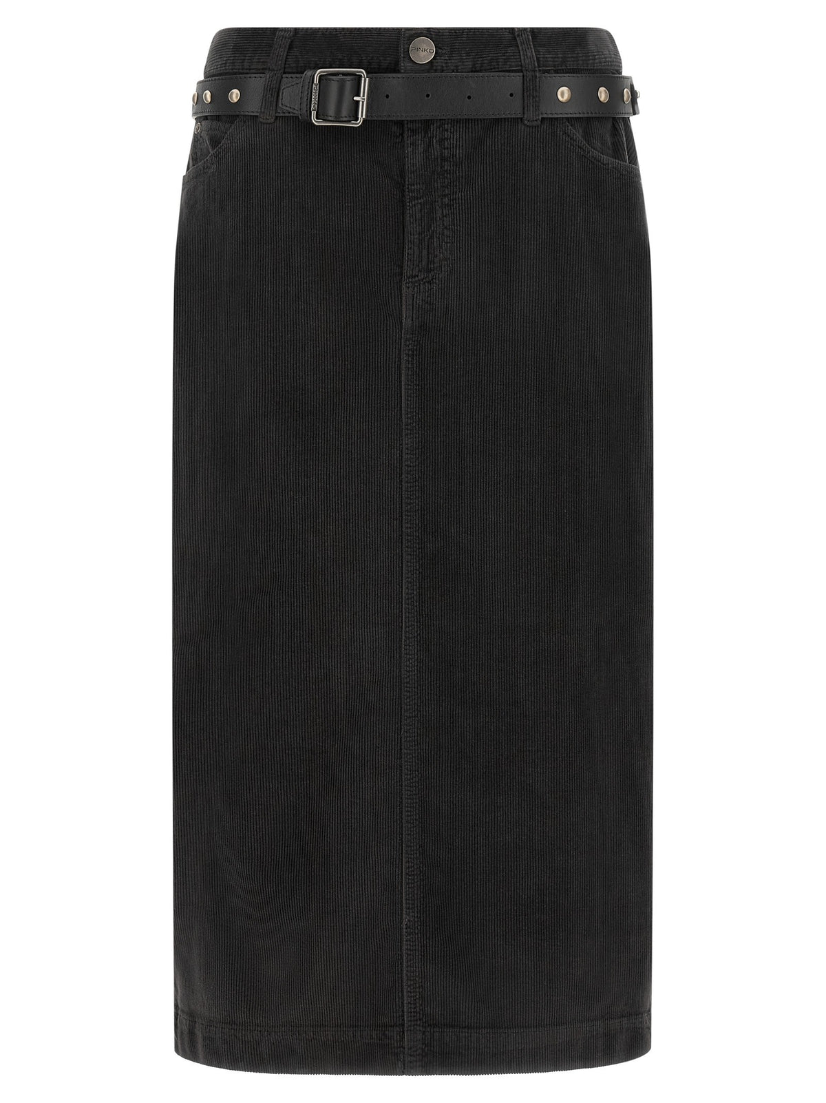 Pinko Corduroy Skirt Black